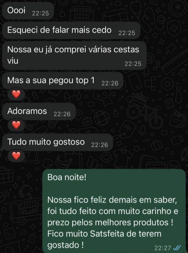 Print de agradecimento de cliente da Aflorar