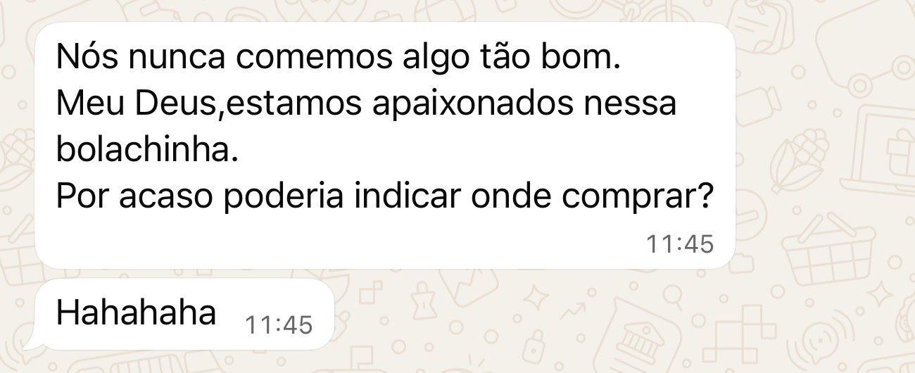 Print de agradecimento de cliente da Aflorar